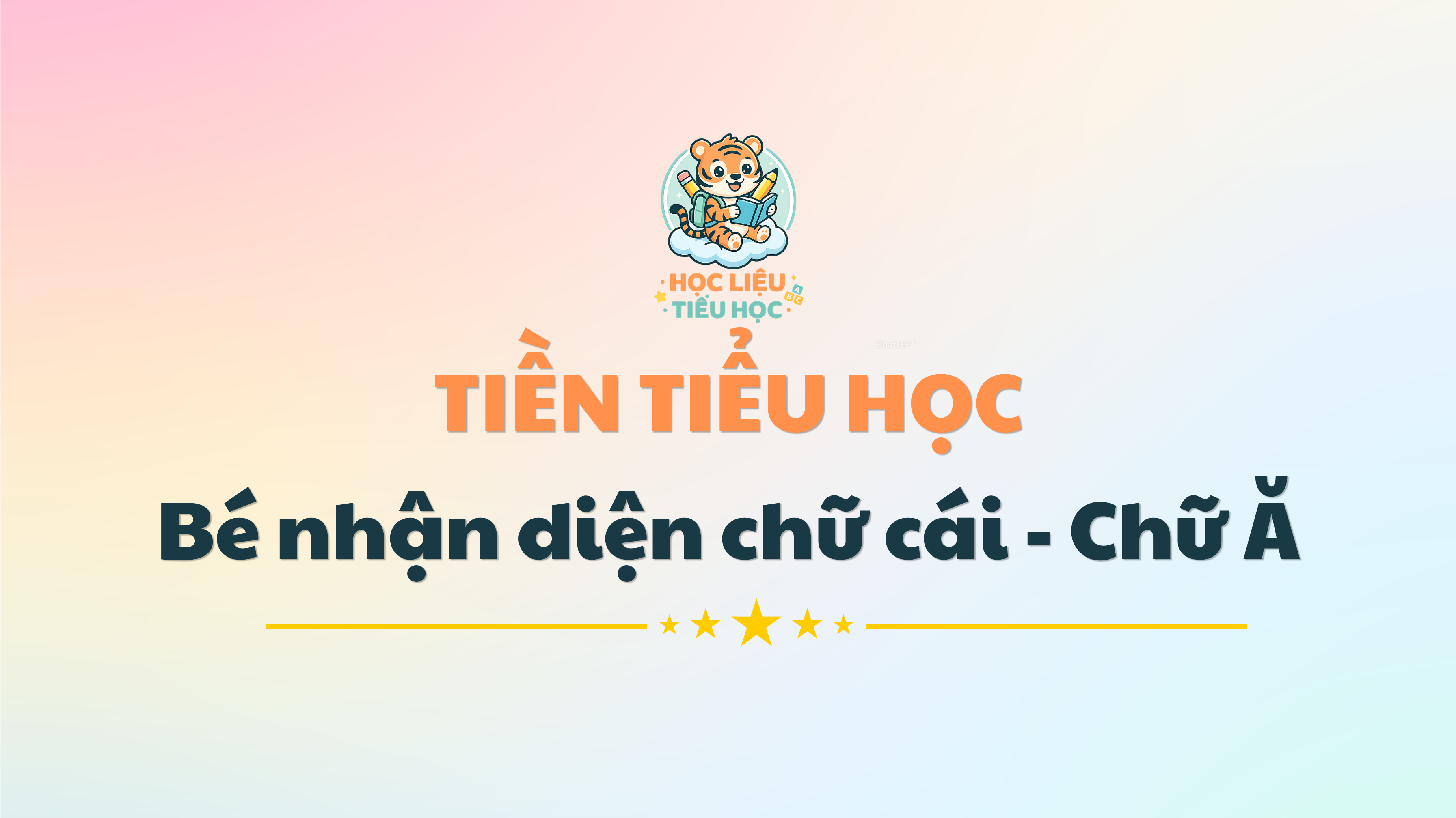 Phiếu nhận diện chữ cái cho bé - Chữ Ă (PDF)