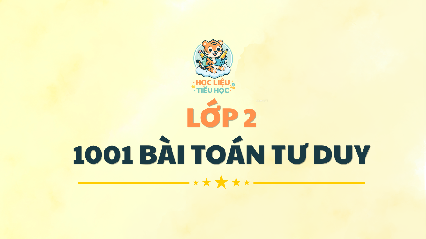 1001 bài toán tư duy cho học sinh lớp 2 PDF Miễn phí
